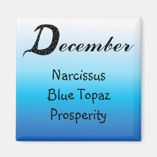 December Verjaardag Magneet