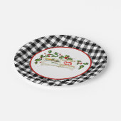 December vijfentwintigste 7" rond papier Bord (Gekanteld)