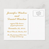 December Wedding Save the Date Aankondiging (Achterkant)