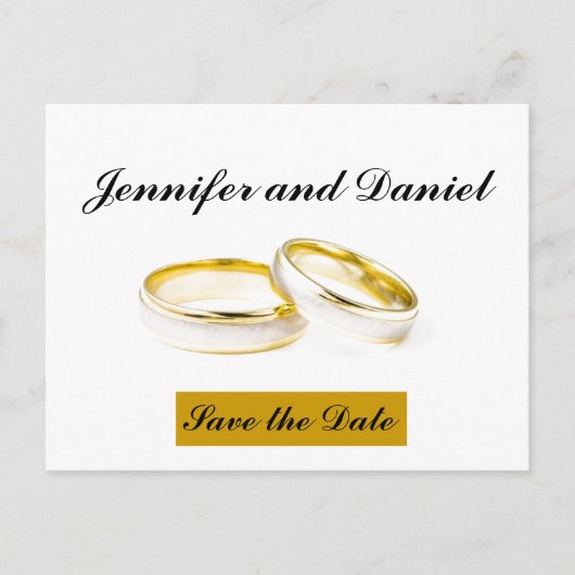 December Wedding Save the Date Aankondiging (Voorkant)