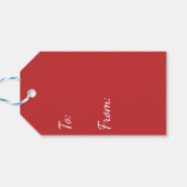 Decembervlokken Cadeaulabel (Achterkant Horizontaal)