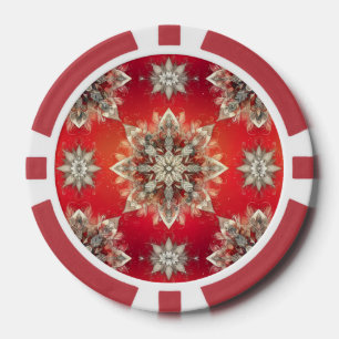 Decembervlokken Poker Chips