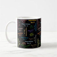 Décembre, 12 Anniversaire Mug
