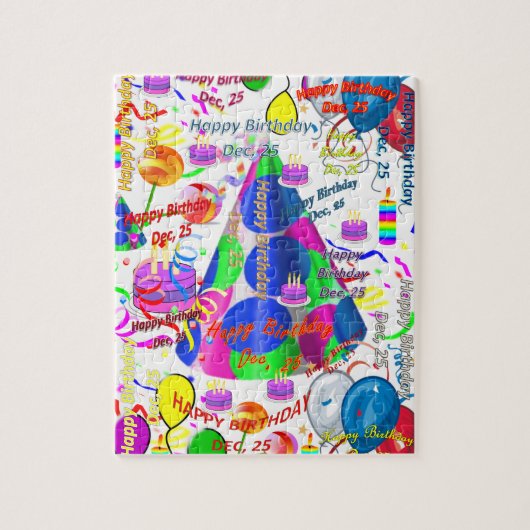 Décembre, 25 Anniversaire Jigsaw Puzzle (Vertical)
