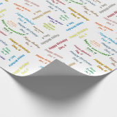 Décembre, 4 Anniversaire Papier cadeau d'enveloppe (Coin)