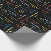 Décembre, 7 Anniversaire Papier cadeau (Coin)