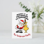 Décembre à se souvenir de la carte postale de Noël (Debout devant)