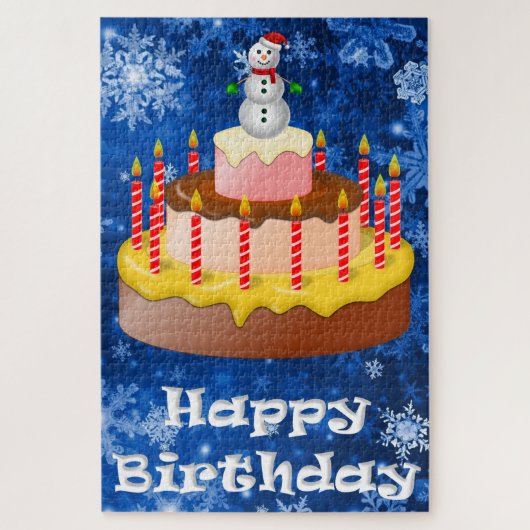 Décembre Anniversaire Puzzle (Vertical)