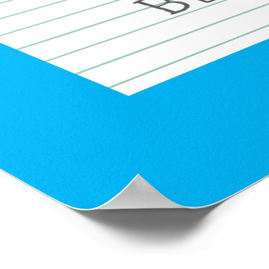 Décembre Birthstone Blue Topaz Poster (Coin)