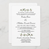 Décembre Fête Mariage d'hiver Invitation officiell (Devant / Derrière)