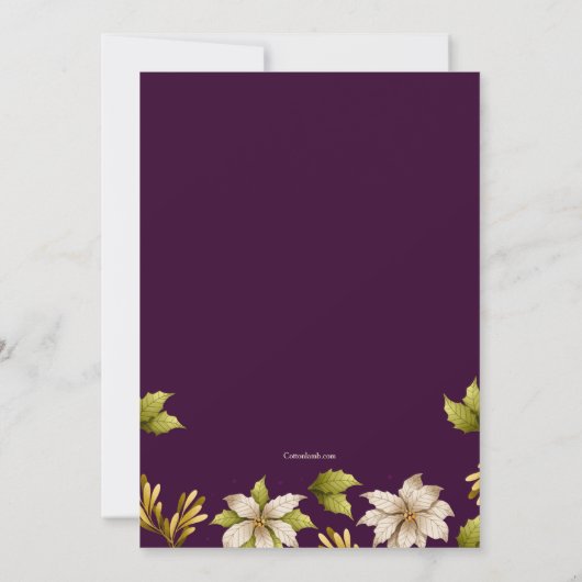 Décembre Invitations d'anniversaire (Dos)