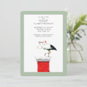 Décembre Invitations de douche bébé (Debout devant)