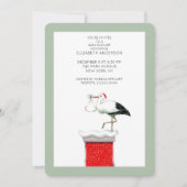 Décembre Invitations de douche bébé (Devant)