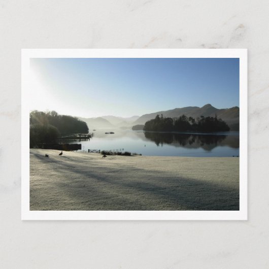 Décembre matin à Derwentwater Carte postale (Devant)