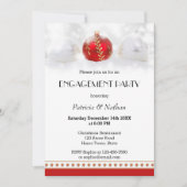 Décembre ou Noël Engagement Party Invitation (Devant)