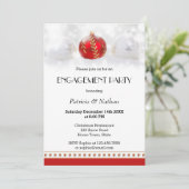Décembre ou Noël Engagement Party Invitation (Debout devant)