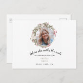 Décembre Photo Invitation de la douche nuptiale (Devant / Derrière)