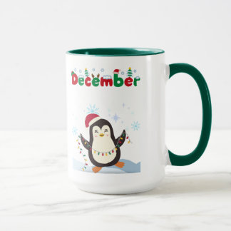 Décembre Pingin Holiday Café Mug