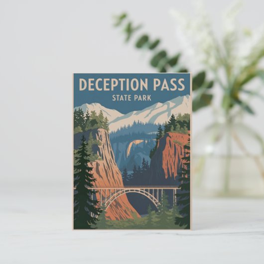 Deception Pass State Park Briefkaart (Staand voorkant)