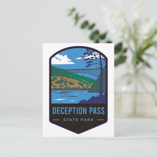 Deception Pass State Park Briefkaart (Staand voorkant)