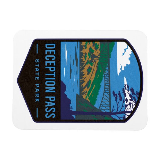 Deception Pass State Park Magneet (Horizontaal)