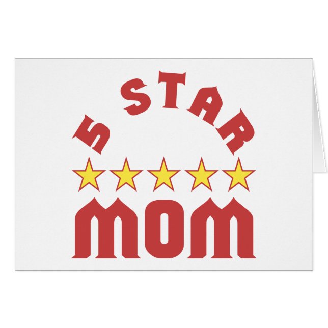 Décerné 5 étoiles à Maman (Devant horizontal)