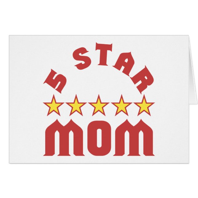 Décerné 5 étoiles à Maman (Devant horizontal)