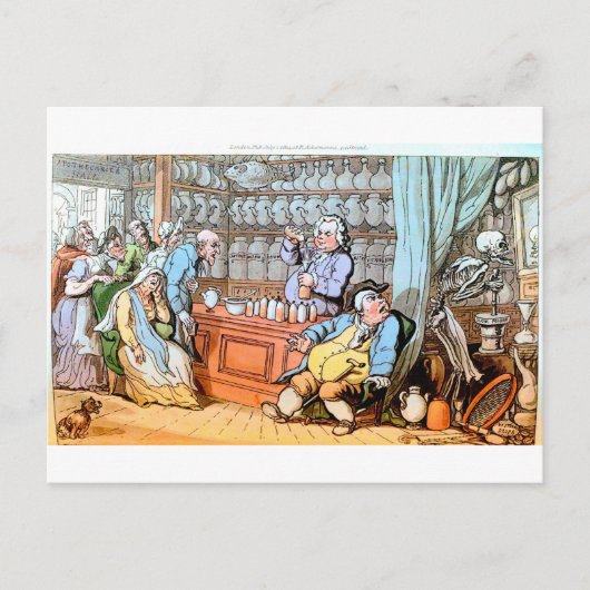 Décès à la carte postale de l'Apothacaire (Devant)