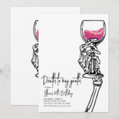 Décès à mon invitation anniversaire de jeunesse (Devant / Derrière)