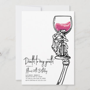 Décès à mon invitation anniversaire de jeunesse