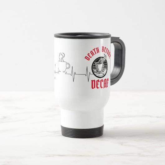 Décès Avant La Mug De Voyage Décaf (Devant droit)