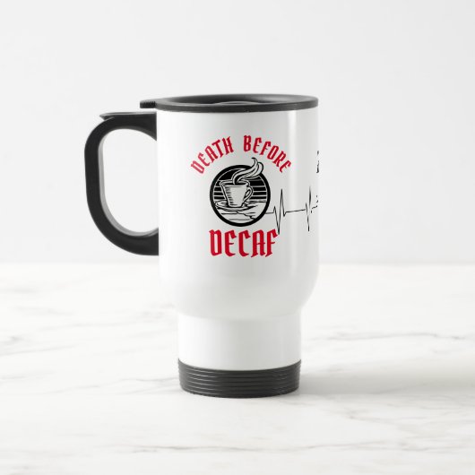 Décès Avant La Mug De Voyage Décaf (Gauche)