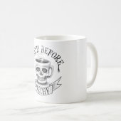 Décès avant la tasse d'amant café décaf (Devant droit)