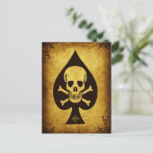 décès de la carte postale de pique (Debout devant)