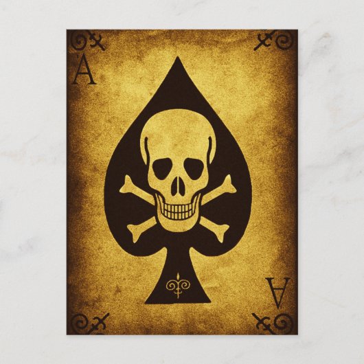 décès de la carte postale de pique (Devant)