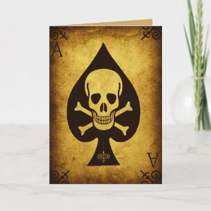 décès de pique carte de voeux