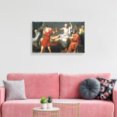 Décès de Socrate par J.L. David - Sur toile ~ (Insitu(Salon))