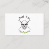 Décès par vaccin Carte de visite standard (Dos)