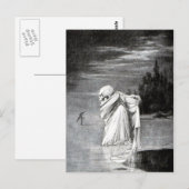 Décès sur la carte postale de glace (Devant / Derrière)