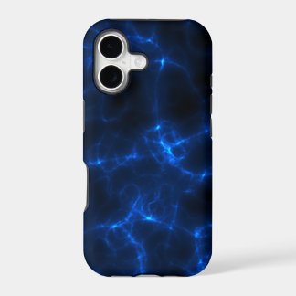 Décharge électrique dans bleu-foncé