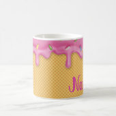 Déchets Crème de glace rose Cone Mug de café, Coup (Centre)