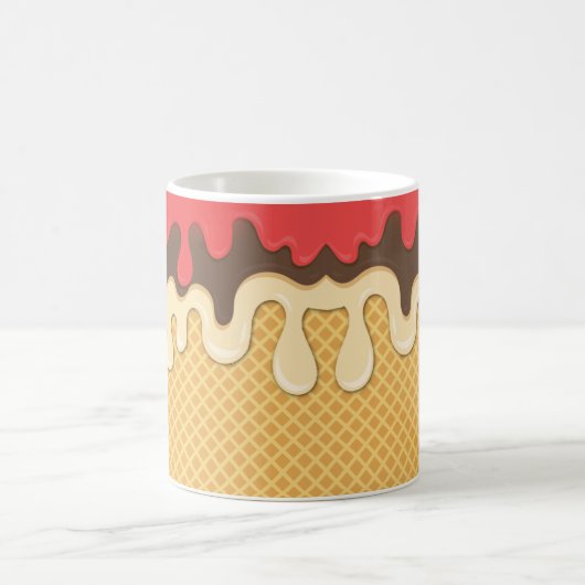 Déchets de crème glacée Cone Mug café, Coupe (Centre)