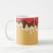 Déchets de crème glacée Cone Mug café, Coupe (Gauche)