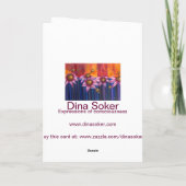 Déchiffrant le voyage - carte de voeux (Dos)