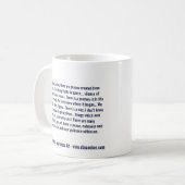 Déchiffrant le voyage - tasse (Devant gauche)