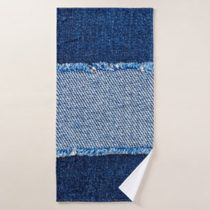 Déchiré déchiré jean bleu tissu cadre sur bl