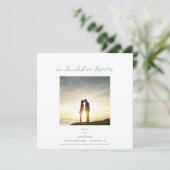 Décidé pour Forever Photo QR Code Save The Date (Debout devant)