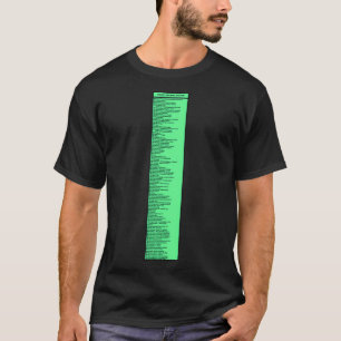 Decimaal systeem voor dewey van bibliotheekteken d t-shirt