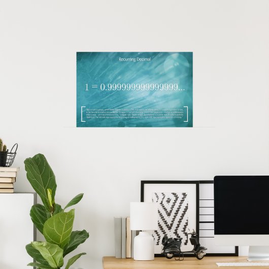 Décimal récurrent - Poster Math (Bureau à domicile)