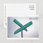 DÉCISION - CARTES POSTALES (Devant / Derrière)